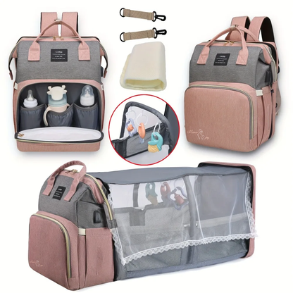 MamaJoy™  BABY BAG WITH CRIB COMBO